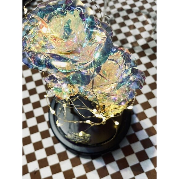 Gorgeous Glass Rose Flower Gift for Women Light-Up Forever Rose Glass Case - Picture 10 of 11